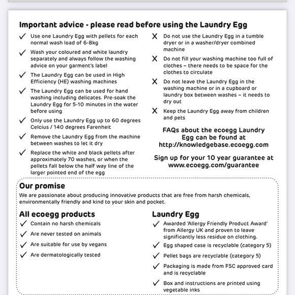 ECOEGG Vegan Non-toxic Cost Efficient Hypoallergenic Laundry Soap Eco Friendly - Picture 6 of 7